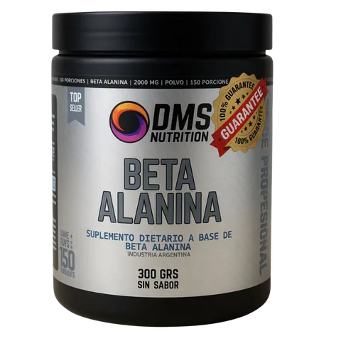 Beta Alanina Pura 300 g Sin Sabor DMS Nutrition