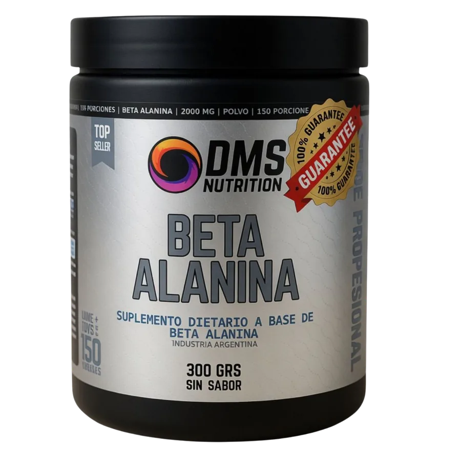 Beta Alanina Pura 300 g Sin Sabor DMS Nutrition