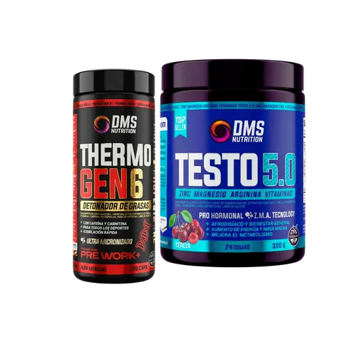Combo Definición: Testo 5.0 + Thermo Gen 6 DMS Nutrition