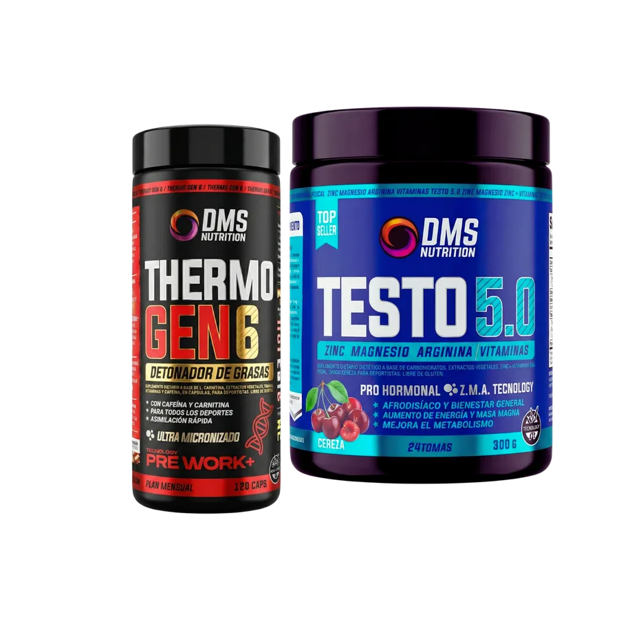 Combo Definición: Testo 5.0 + Thermo Gen 6 DMS Nutrition