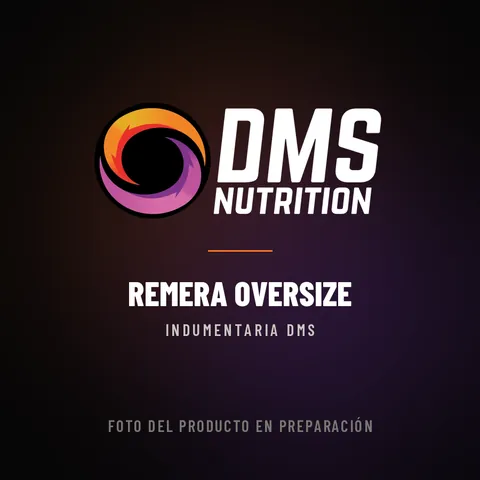 Remera DMS Oversize Negra DMS Nutrition