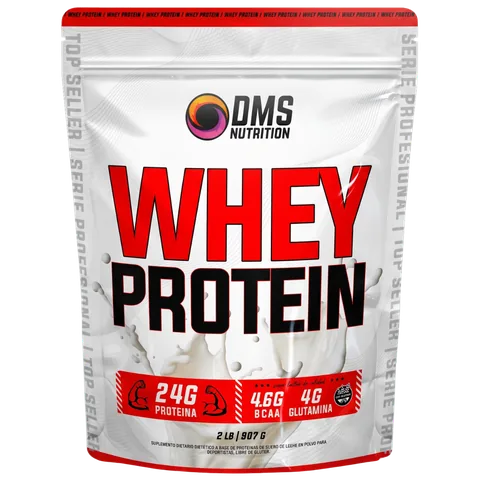 Whey Protein 2 lb con Glutamina y BCAA DMS Nutrition