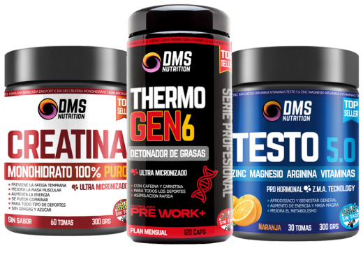 Creatina, Thermo Gen 6 y Testo 5.0