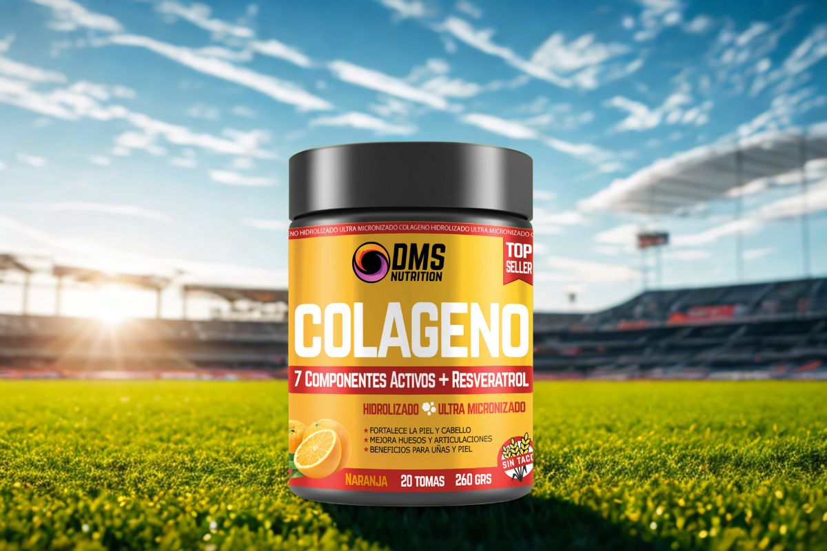 Colágeno de uso deportivo DMS, con resveratrol y Q10