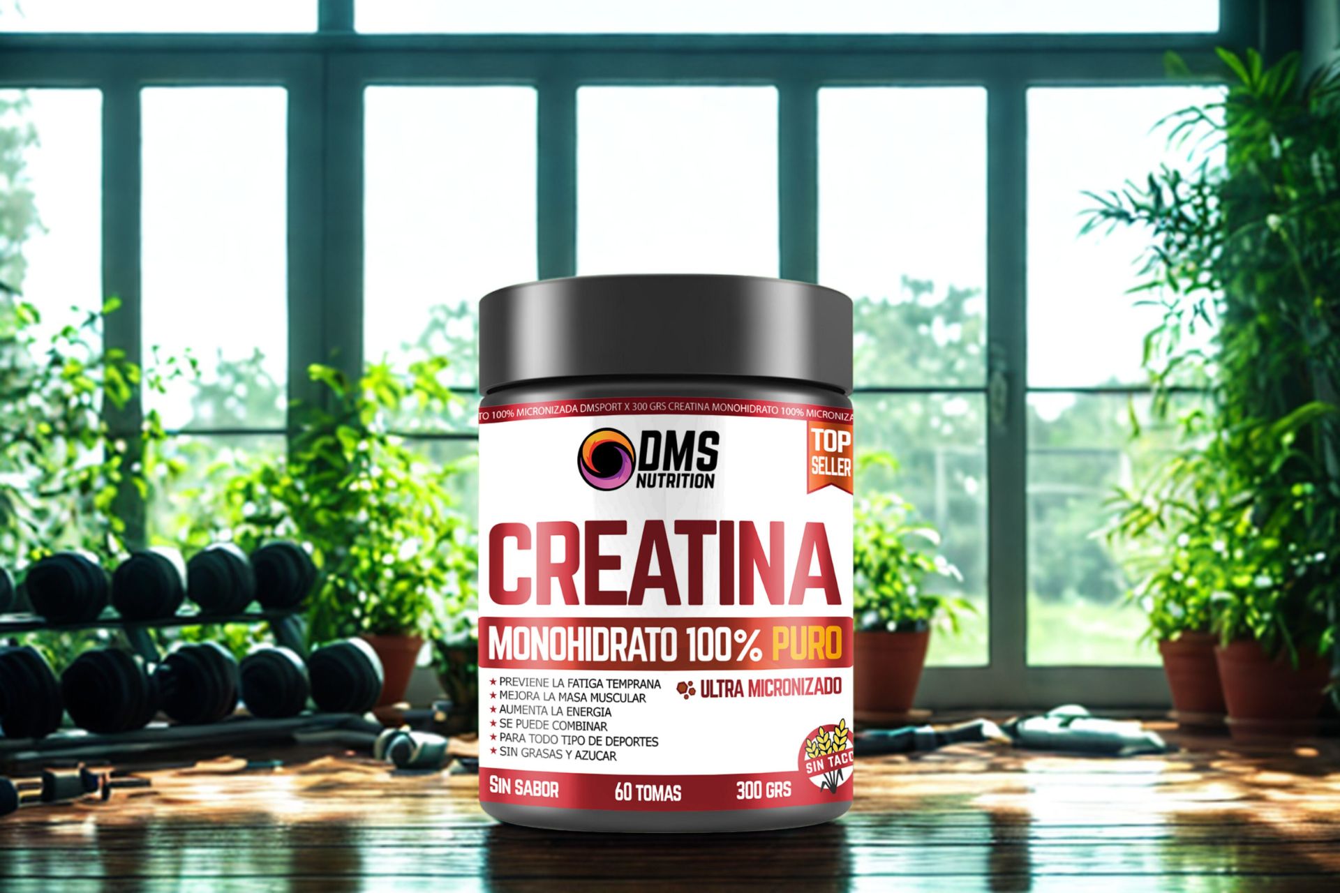 Creatina Monohidrato 300 grs de marca DMS