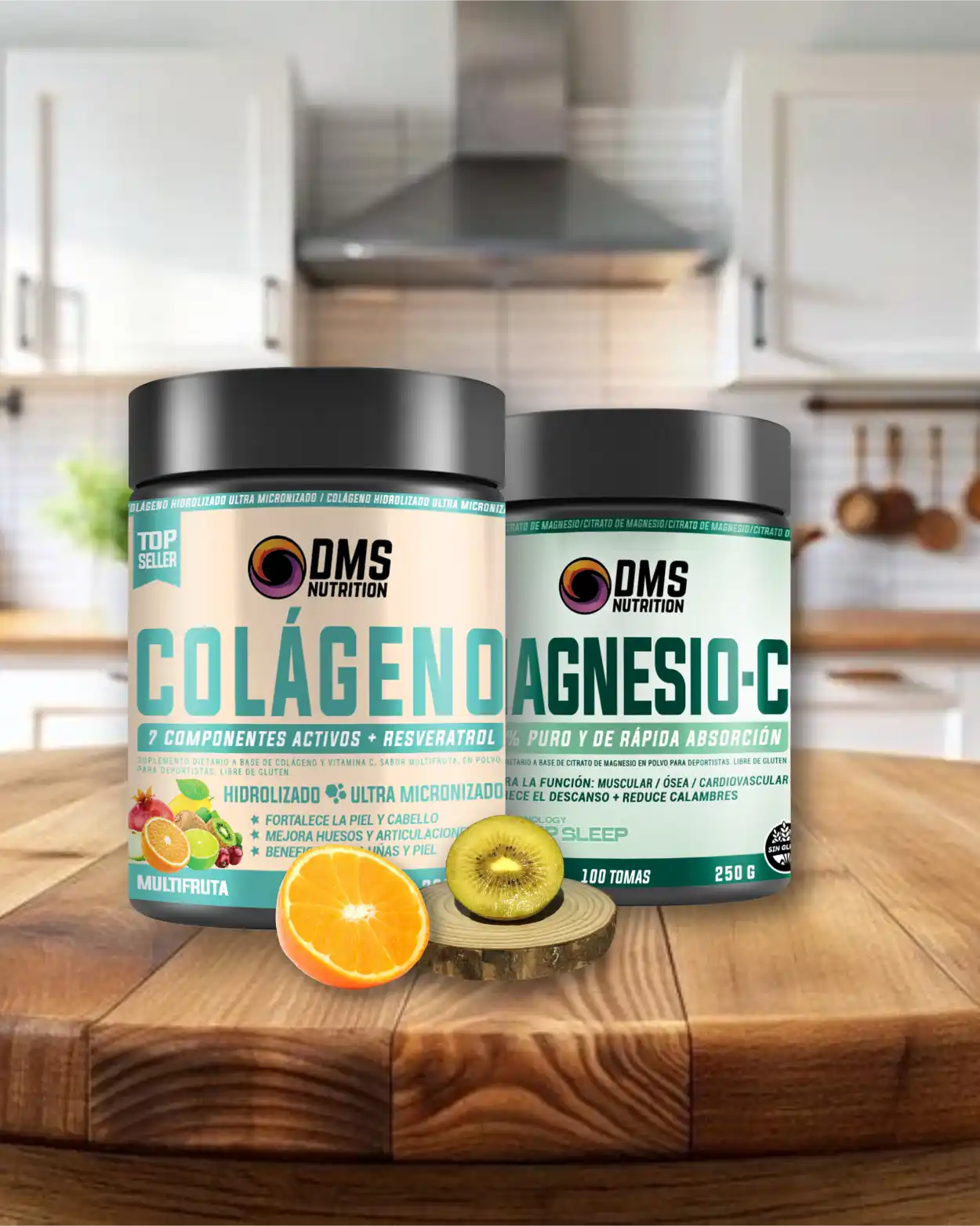 Colágeno y Magnecio-C de DMS Nutrition