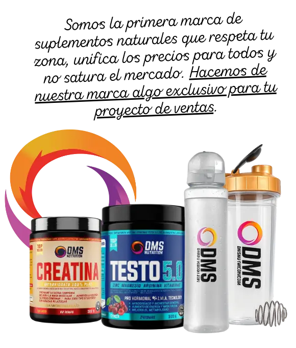 Marca exclusiva: DMS Nutrition, suplementos naturales.
