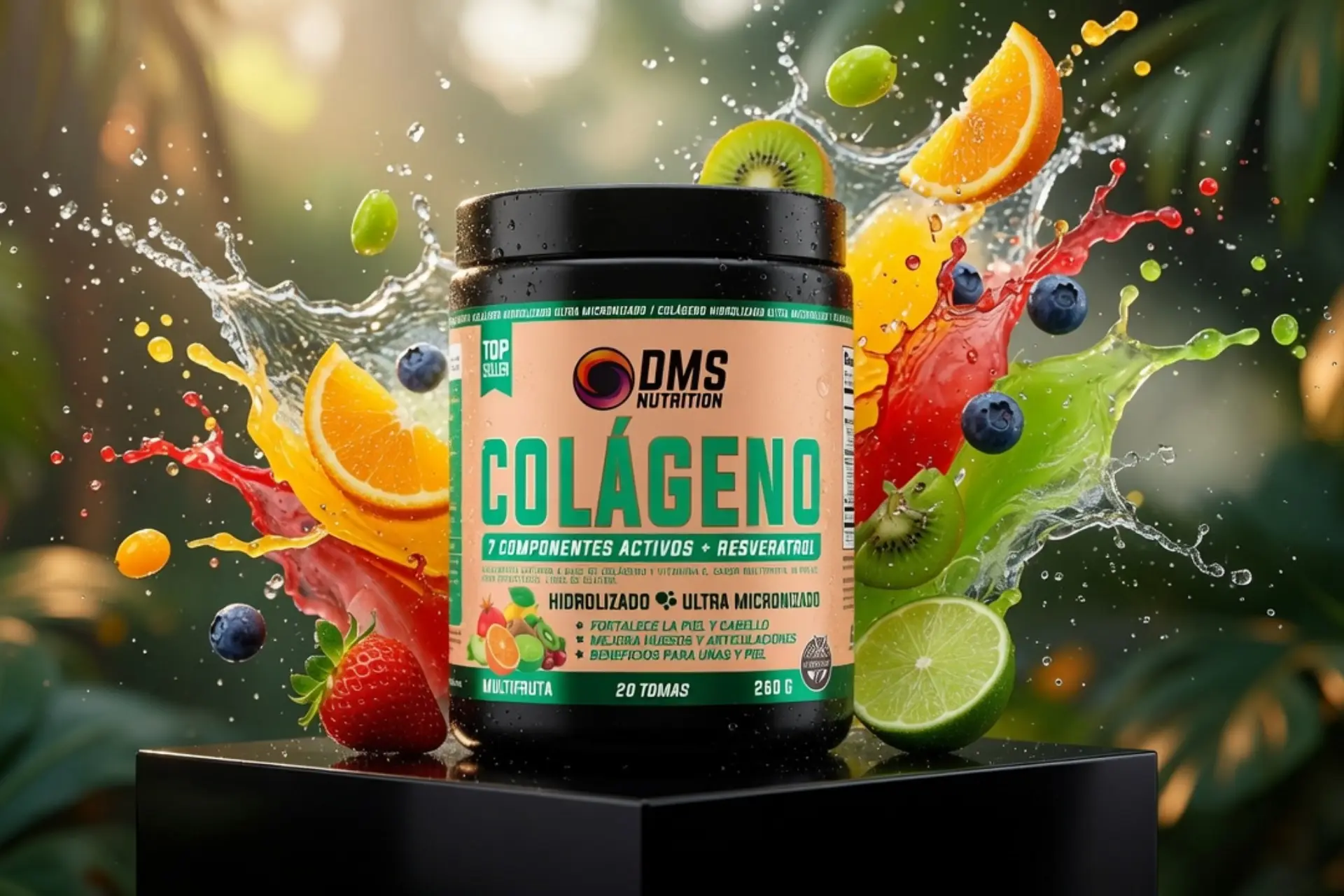 Colágeno DMS Nutrition. Sabor Multifruta.